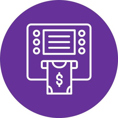 Atm Vektör Simgesi Tasarımı