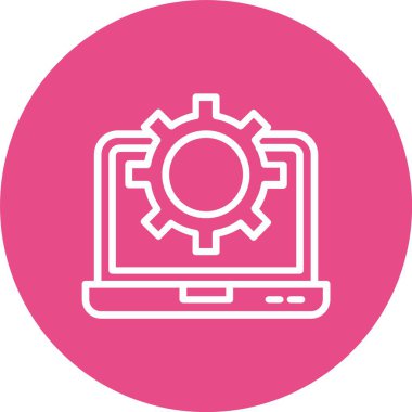 Ayarlar Vektör Satır Vektör Simgesi Tasarımı