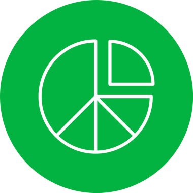 Pie Chart Vector Icon Design