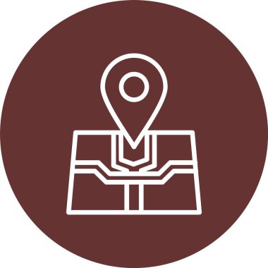 Location Map Vector Icon Design