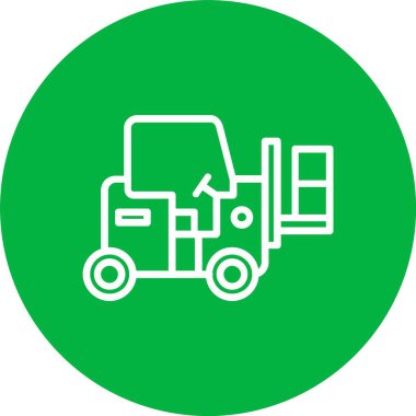 Forklift Vector Icon Design