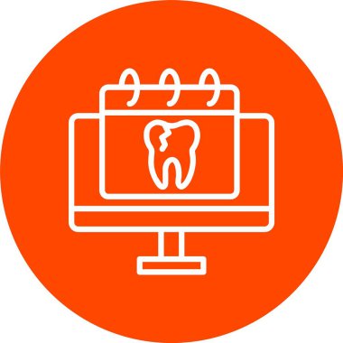 Çevrimiçi Randevu Vektörü Simgesi Tasarımı