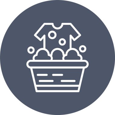 Washing Clothes  Vector Icon Design