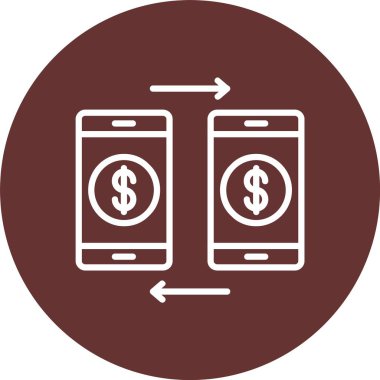 Money Transfer Vector Icon Design