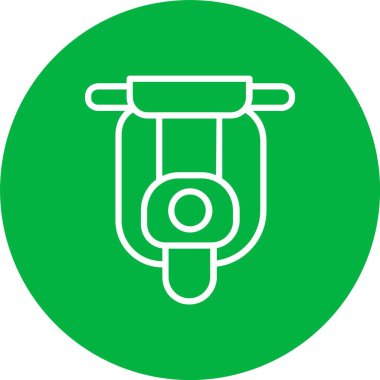 Motosiklet Vektörü Simgesi Tasarımı