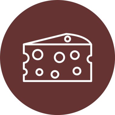 Peynir Vektörü Simgesi Tasarımı