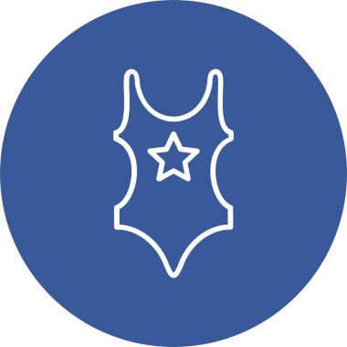 Swim Suit Vector Icon Design
