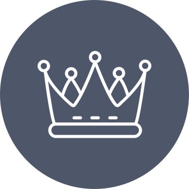 Taç vektör simgesi tasarım