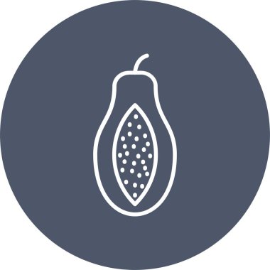 Papaya Vector Icon Design
