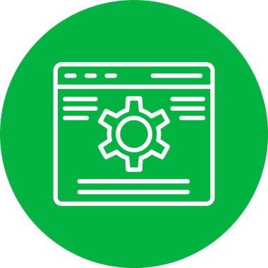 Web Sitesi Bakım Vektörü Simgesi Tasarımı