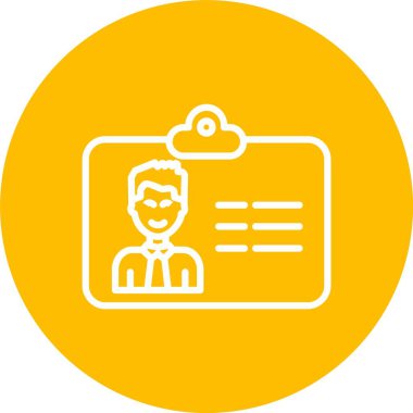 Kimlik Vektörü Simgesi Tasarımı