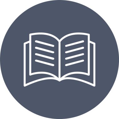 Kitap Vektörü Simgesi Tasarımı Aç