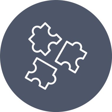 Vektör simgesi tasarım bulmaca