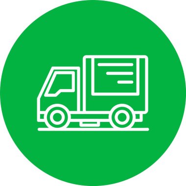 Delivery Truck Vector Icon Design