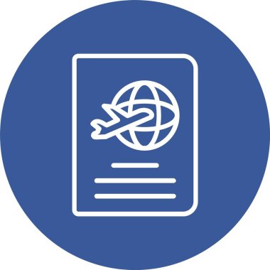 Pasaport vektör simgesi tasarım