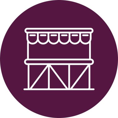 Stand Vector Icon Design