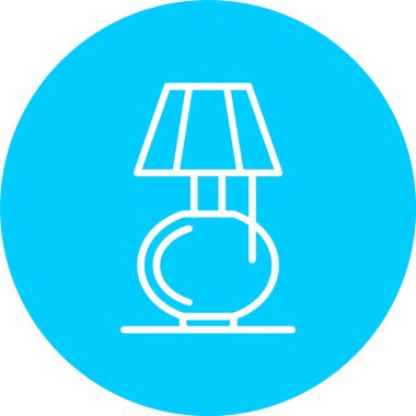 Table Lamp Vector Icon Design