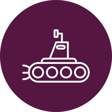 Submarine Vector Icon Design