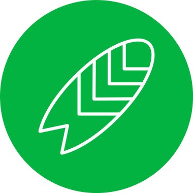 Surfboard Vector Icon Design