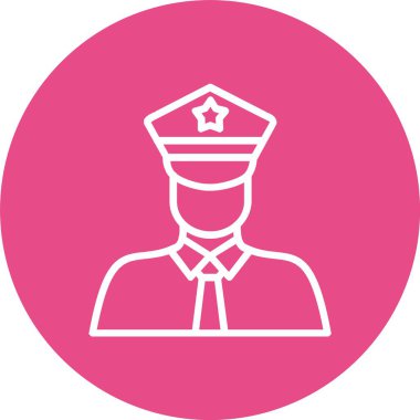 Policeman Vector Icon Design