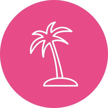 Palm Tree Vector Icon Design