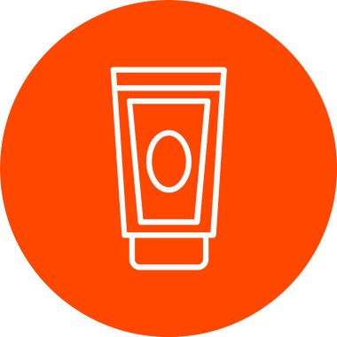 Krem Vektörü Simgesi Tasarımı