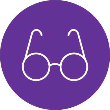 Gözlük Vektörü Simgesi Tasarımı