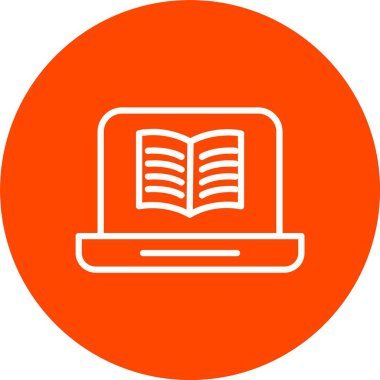 Çevrimiçi Eğitim Vektörü Simgesi Tasarımı