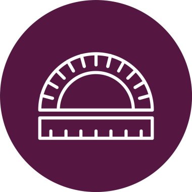 Protractor Vector Icon Design