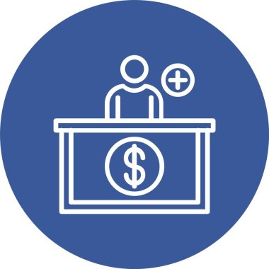 Deposit Counter Vector Icon Design