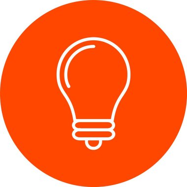 Ampul Vektör Simgesi Tasarımı