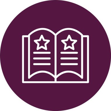 Magic Book Vector Icon Design