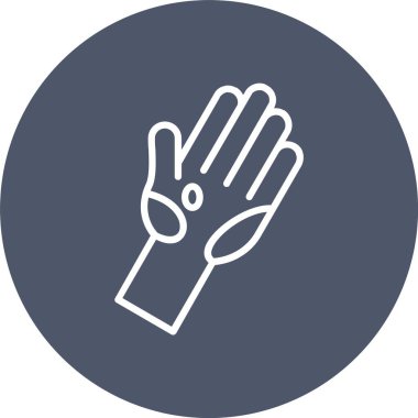 Kirli El Vektör Simgesi Tasarımı