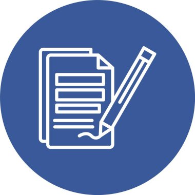 İmza Sözleşmesi Vektör Simgesi Tasarımı