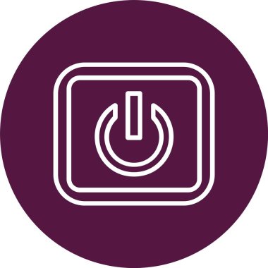 Güç düğmesi vektör simgesi tasarım