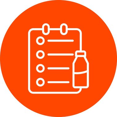 Shopping List Vector Icon Design