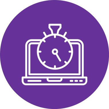 Stopwatch Vector Icon Design