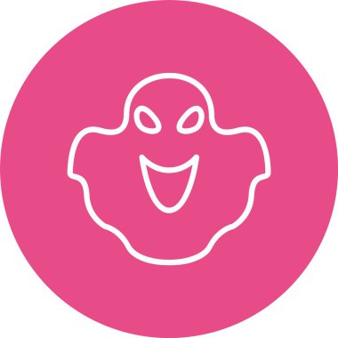 Hayalet Vektör Simgesi Tasarımı