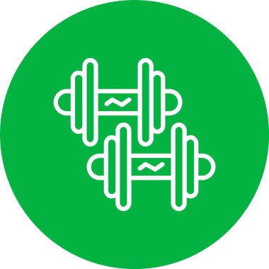 Dumbbell vektör simgesi tasarım