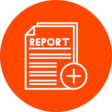 Tıbbi Rapor Vektör Simgesi Tasarımı