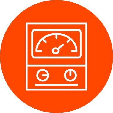 Ammeter Vector Icon Design clipart