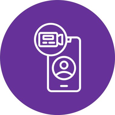 Çevrimiçi Buluşma Vektörü Simgesi Tasarımı