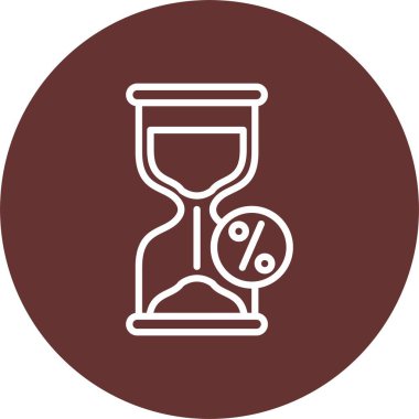 Hourglass Vector Icon Design
