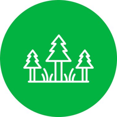 Çam Vektörü Simgesi Tasarımı