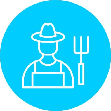 Farmer Vector Icon Design