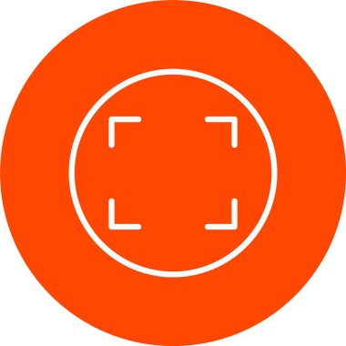 Tam Ekran Vektörü Simgesi Tasarımı