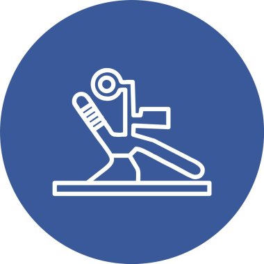 Dişçi Koltuğu Vektör Simgesi Tasarımı