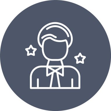 Rol Modeli Vektör Simgesi Tasarımı