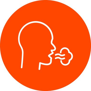 Inhale Vector Icon Design