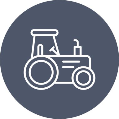 Tractor Vector Icon Design